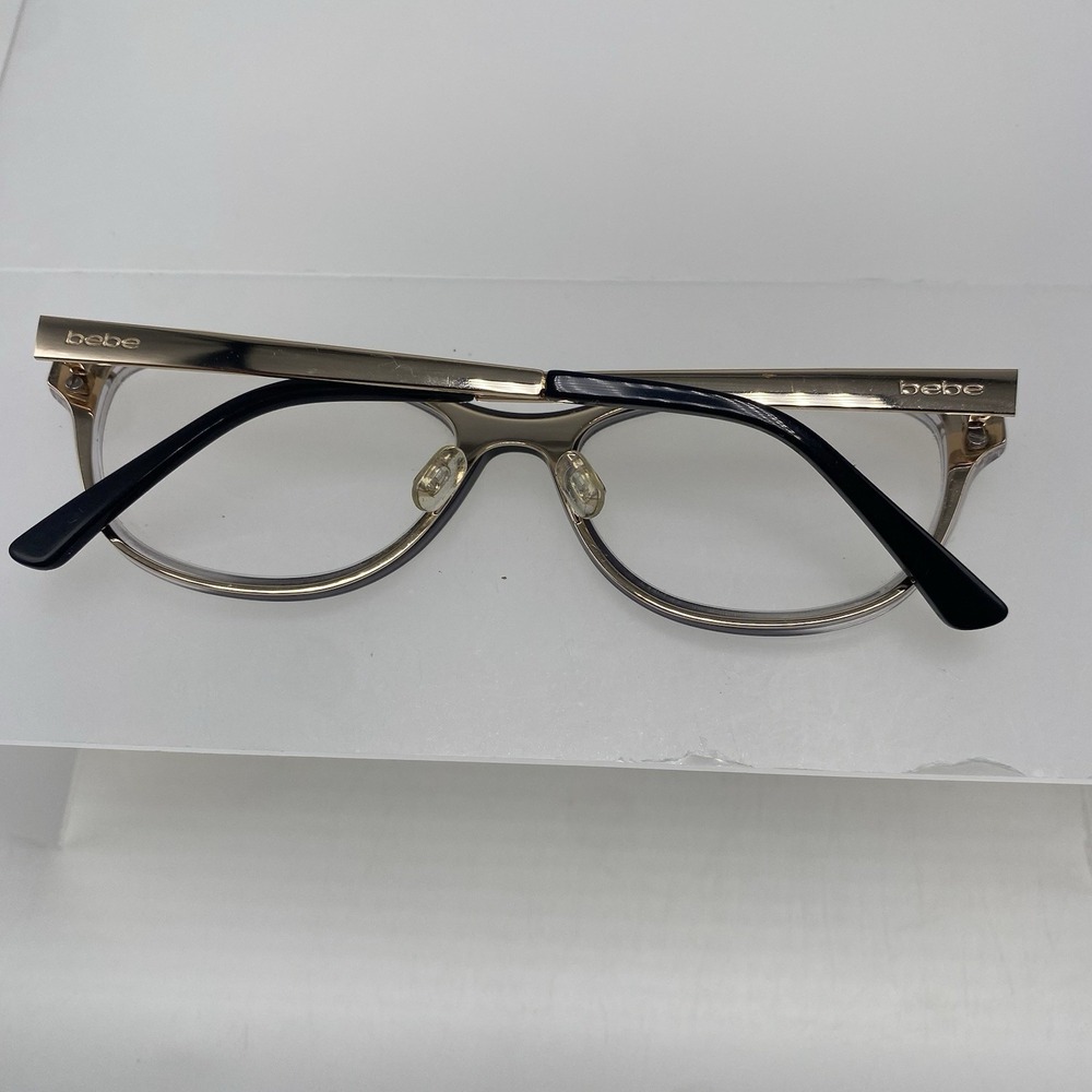 Bebe Eyeglasses Women FRAME ONLY BB5168 Cat Eye 53-17-140 Jet Gradient 536 - Picture 13 of 16